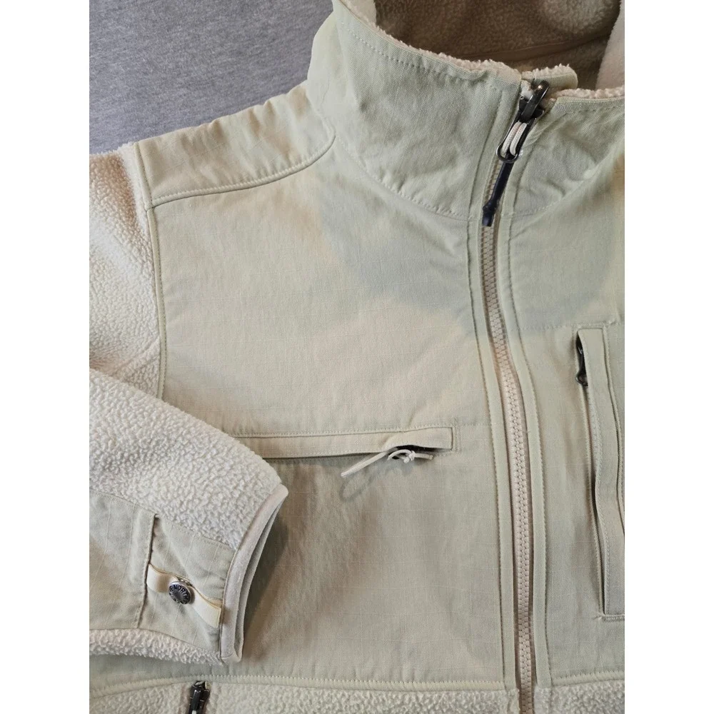 The‎ North Face Ripstop Denali Jacket Mens Medium Beige NF0A86ZU Fleece Full Zip